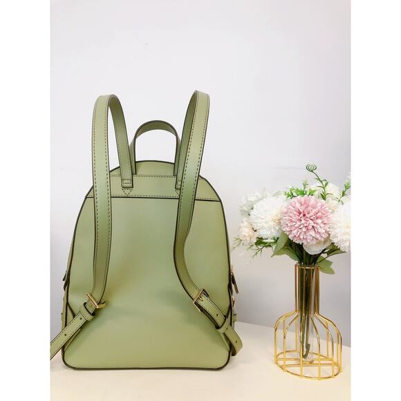 Michael Kors 35S2G8TB2L Jaycee Medium Pebbled Leather Backpack IN LIGHT SAGE - Picture 3 of 8